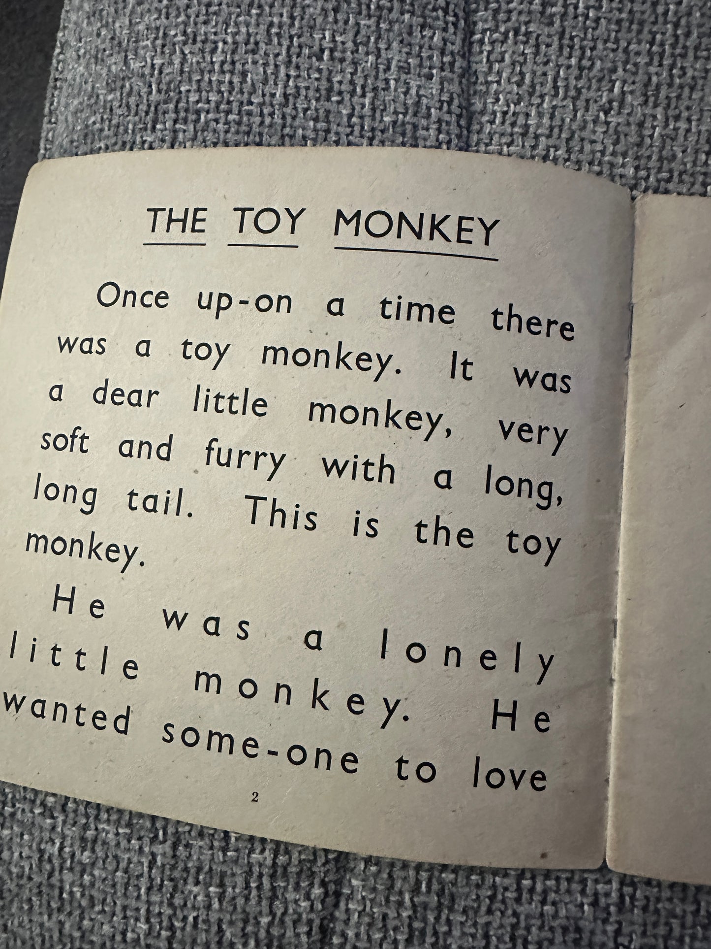 1960’s The Toy Monkey(Little Things no 6) Molly Clarke(A. Wheaton & Co Ltd)