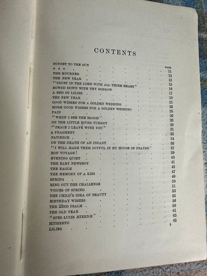 1897 The Shepherd & Other Verses - Janet Wyld Pitcairn(Oliphant, Anderson & Ferrier)