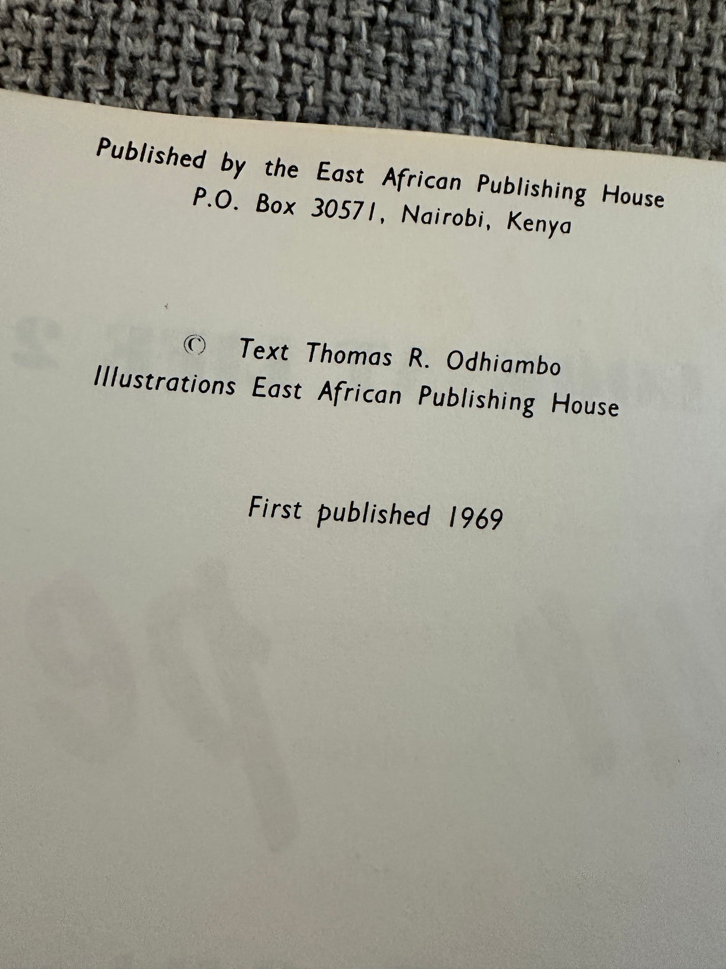 1969*1st* Look At Life 2 - Our Pets - Thomas R. Odhiambo (East African Publishing House Kenya)