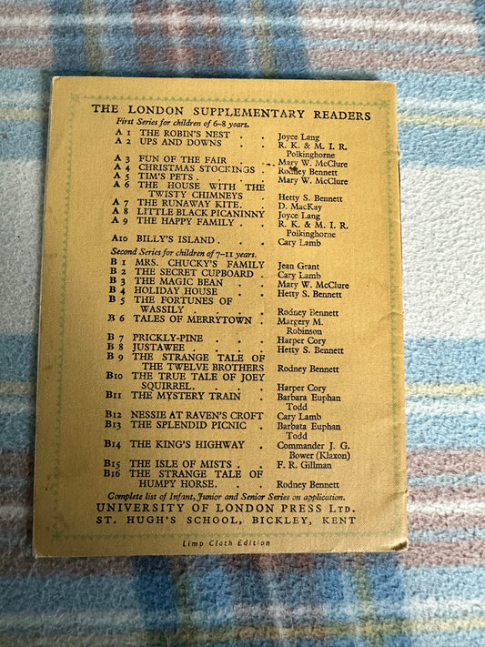1950’s The Runaway Kite - Donalda Mackay(A5 London Supplementary Reader (University of London Press) - Honeyburn Books (UK)