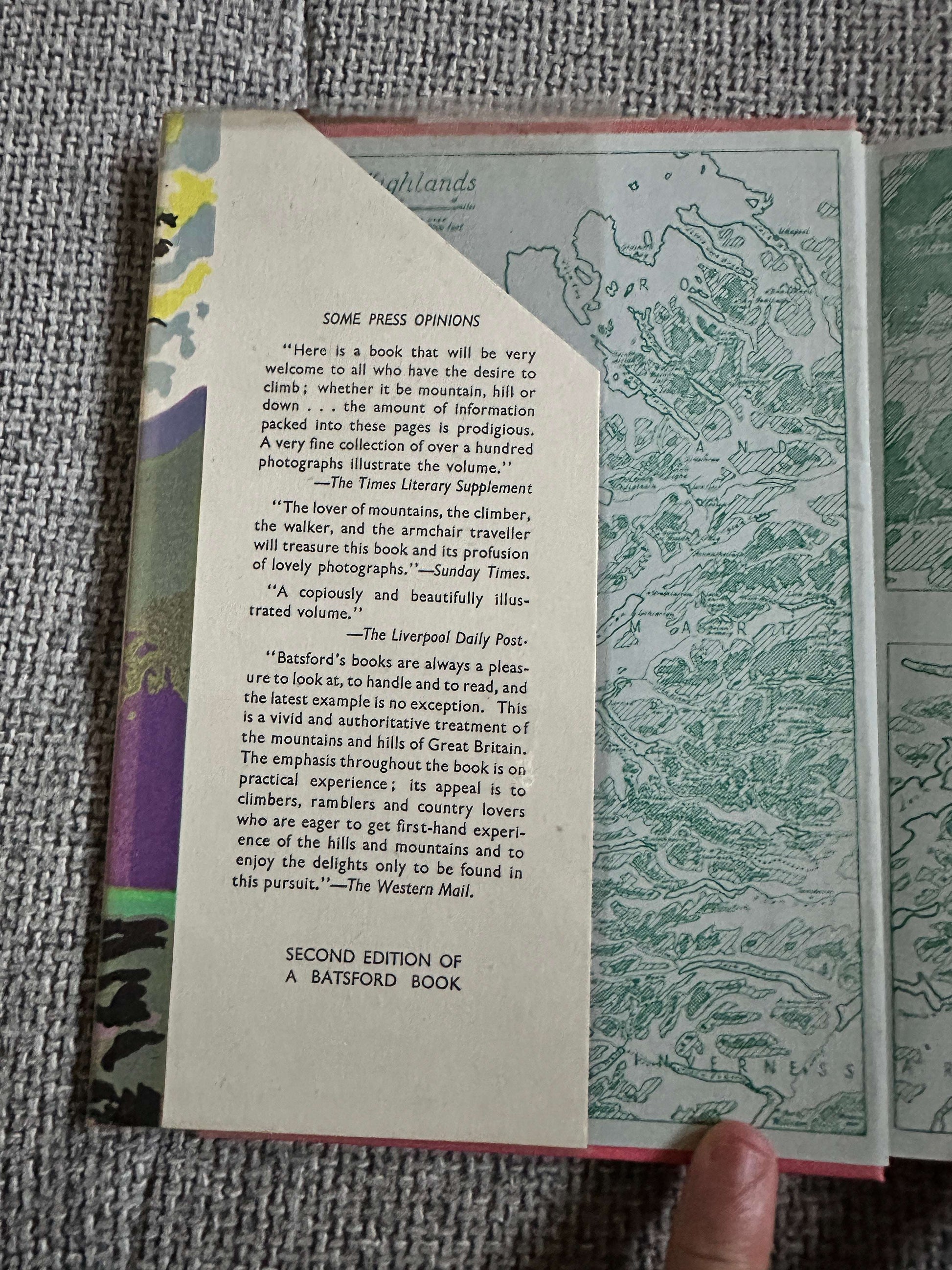 1943 British Hills & Mountains - J.H.B. Bell, E.F. Bozman & J. Fairfax-Blakeborough (B. T. Batsford Ltd) - Honeyburn Books (UK)