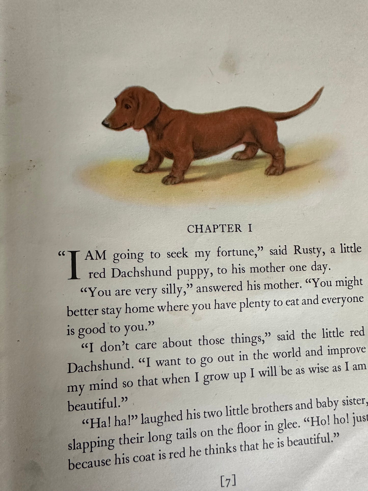 1949 Rusty The Little Red Dachshund - Dorothy L’Hommedieu(Marguerite Kirmse illustration)Robert Hale Ltd