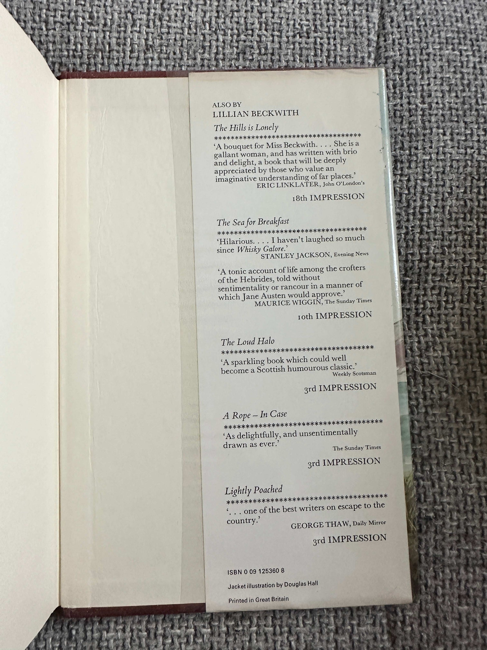1975*1st* Beautiful Just! - Lillian Beckwith (Douglas Hall illustration) Hutchinson