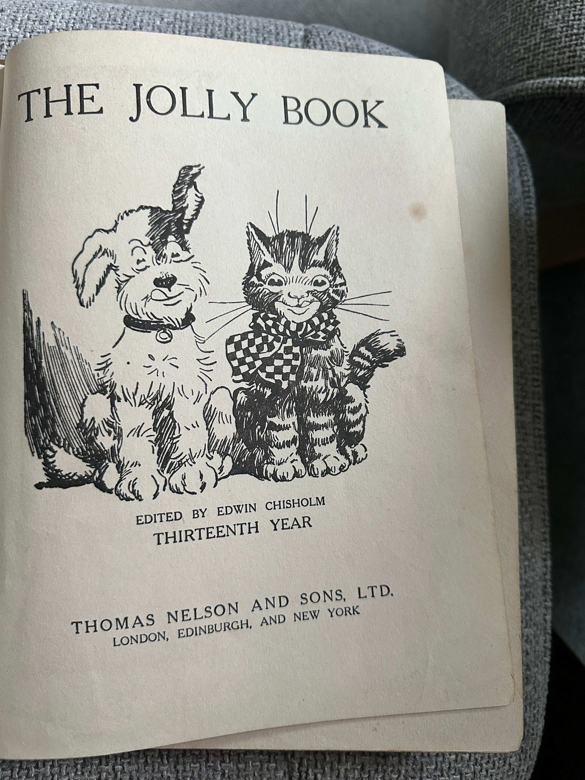 1920 The Jolly Book (13th Year) Edwin Chisholm Edited - Thomas Nelson & Sons Ltd