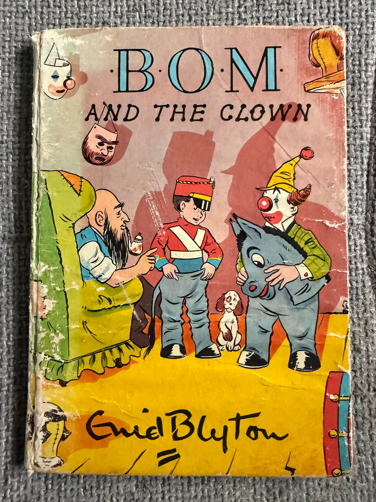1959*1st* BOM & The Clown - Enid Blyton (R. Paul-Hoye illust) Brockhampton Press