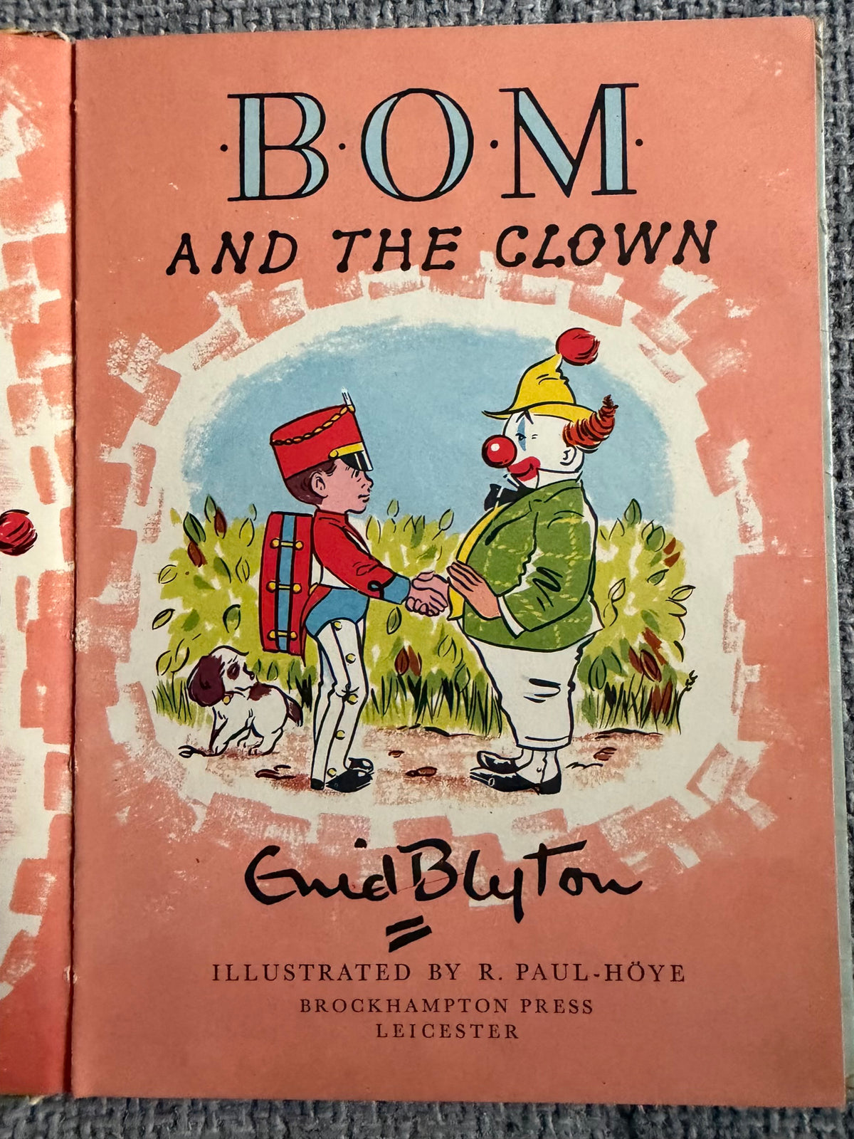 1959*1st* BOM & The Clown - Enid Blyton (R. Paul-Hoye illust) Brockhampton Press