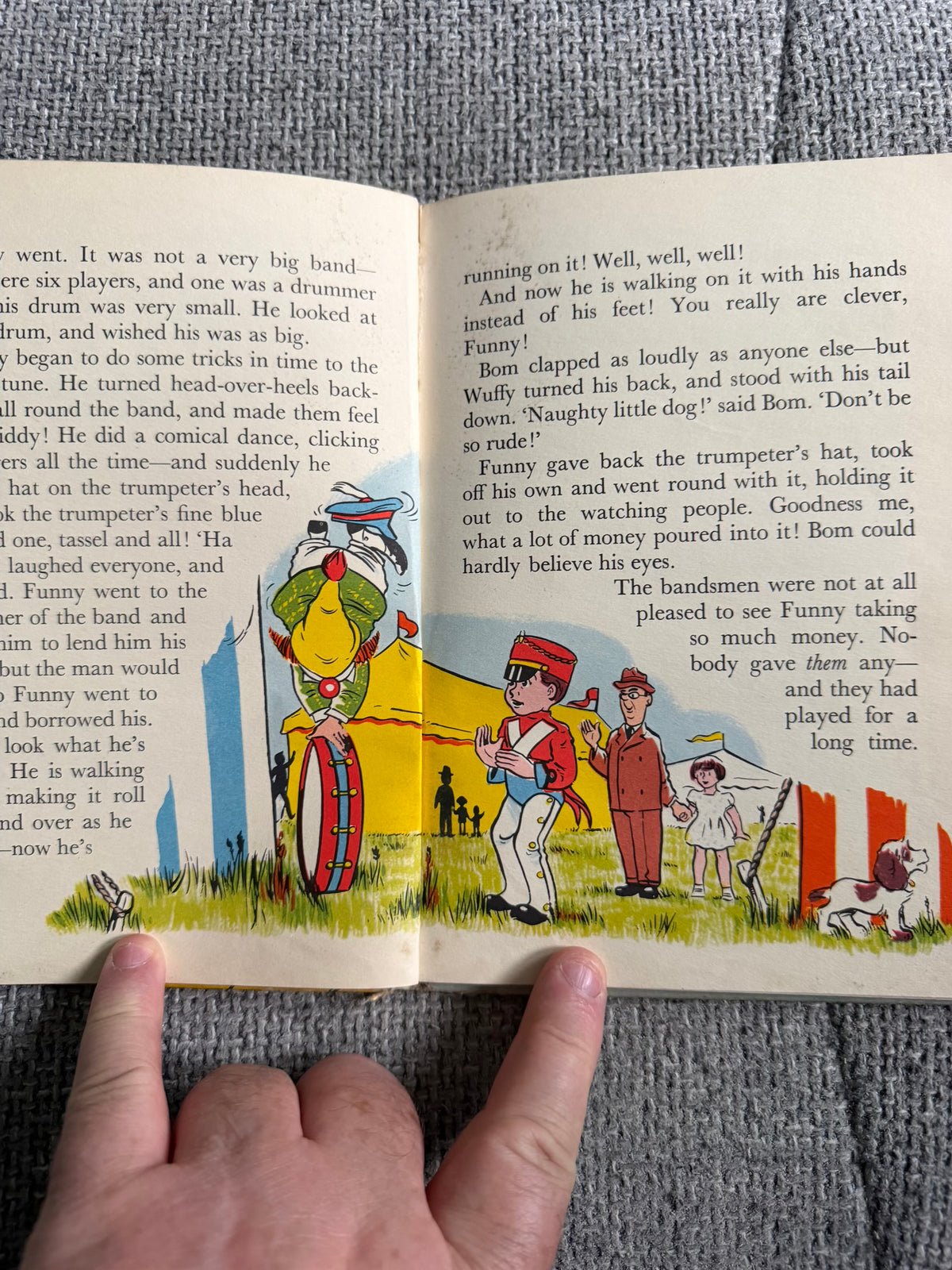 1959*1st* BOM & The Clown - Enid Blyton (R. Paul-Hoye illust) Brockhampton Press