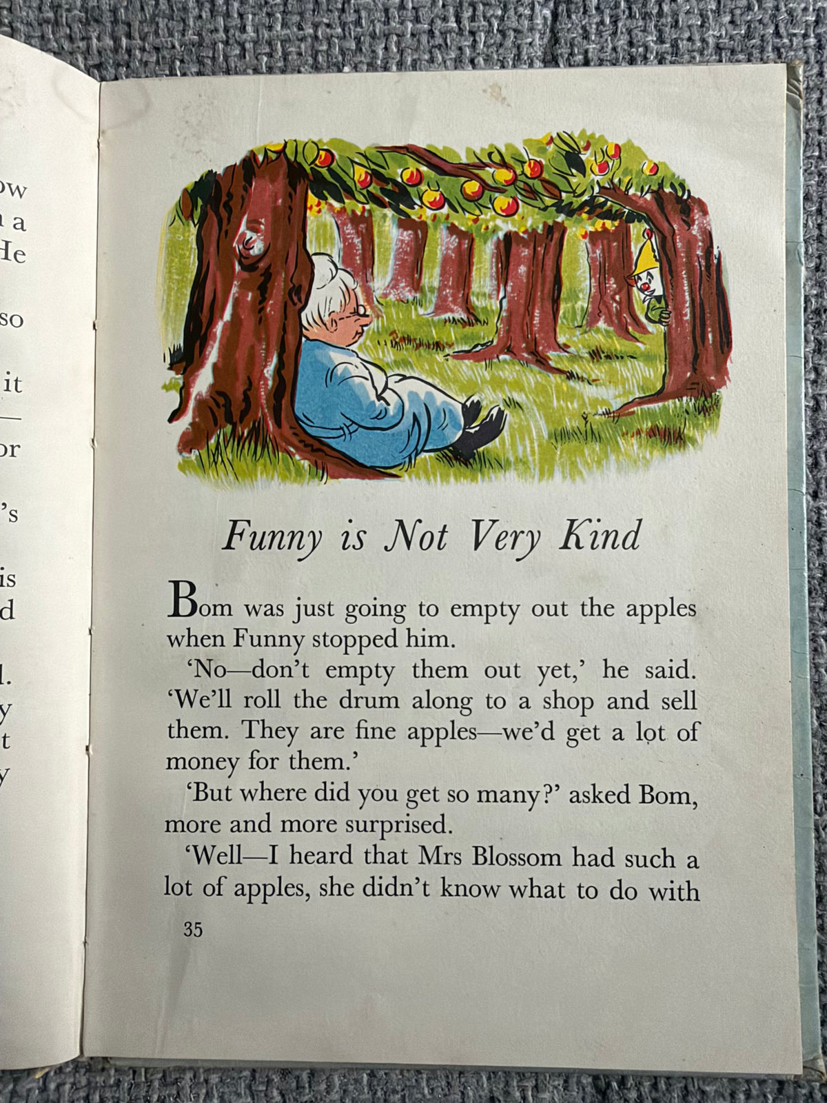 1959*1st* BOM & The Clown - Enid Blyton (R. Paul-Hoye illust) Brockhampton Press
