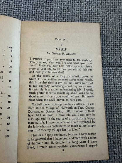 1938 The Inside Story Of Football - George F. Allison (Quaker Oats Ltd)