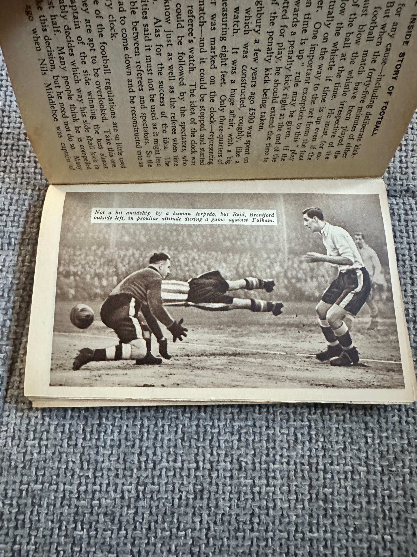 1938 The Inside Story Of Football - George F. Allison (Quaker Oats Ltd)