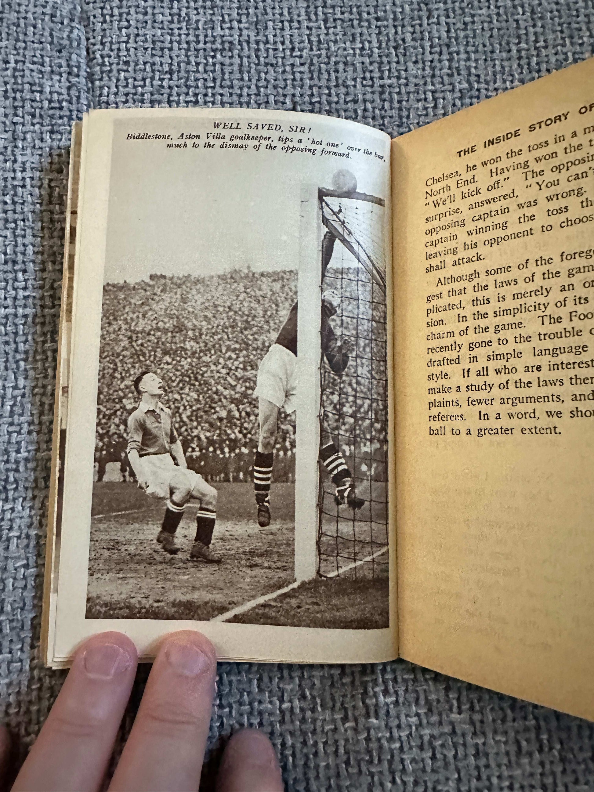 1938 The Inside Story Of Football - George F. Allison (Quaker Oats Ltd)