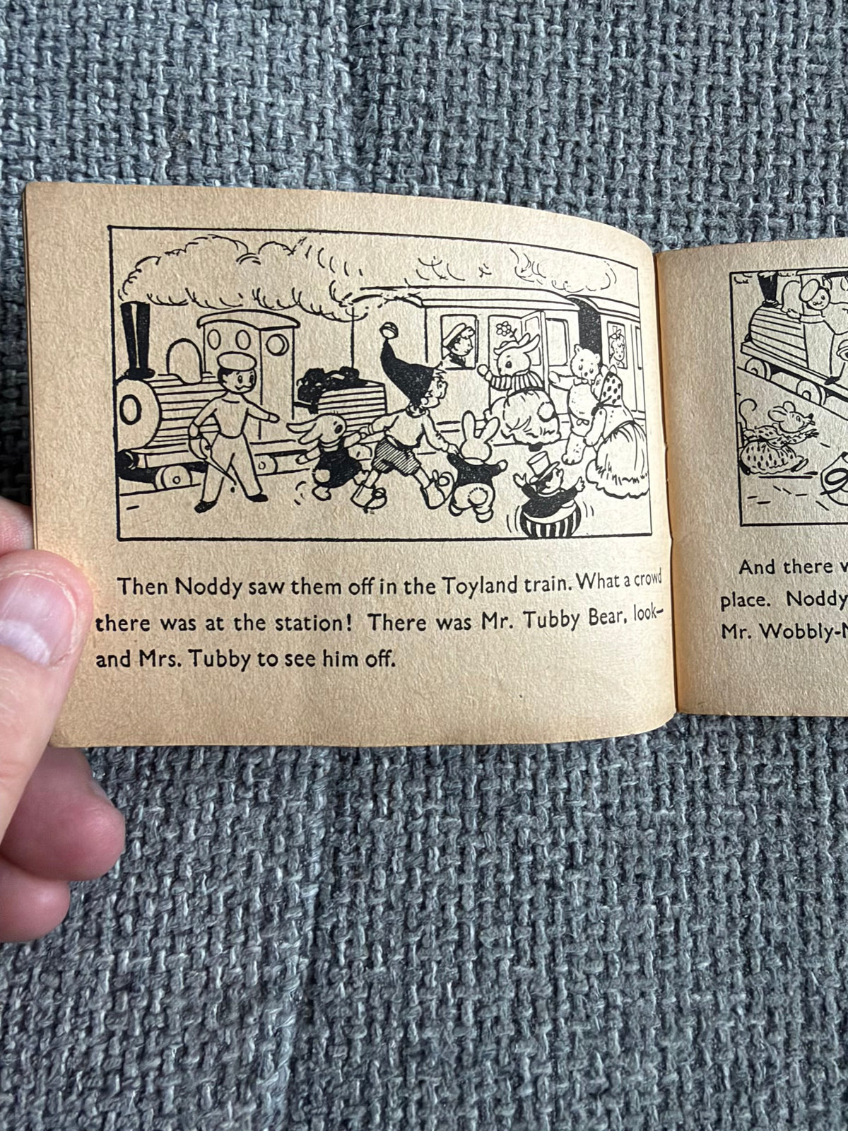 1956 Noddy & His Passengers (Toy Station Book 1) Enid Blyton (Harmsen Van der Beek illust) Sampson Low