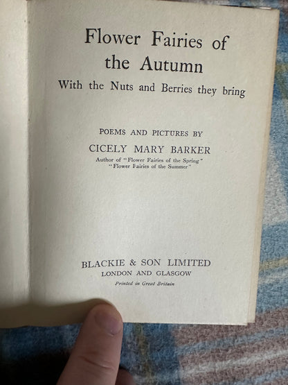 1940’s Flower Fairies Of The Autumn - Cicely Mary Barker(Blackie & Son Ltd)
