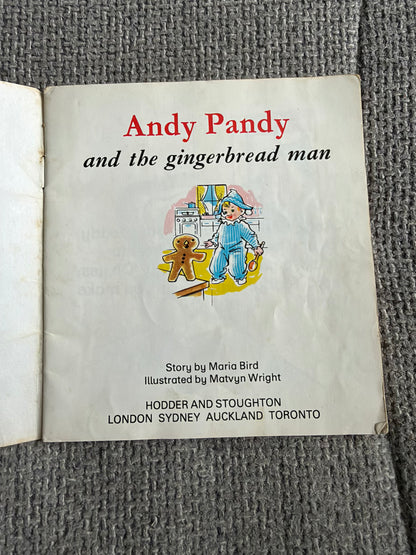 1984 Andy Pandy & The Gingerbread Man - Maria Bird (Matvyn Wright illust) Hodder & Stoughton