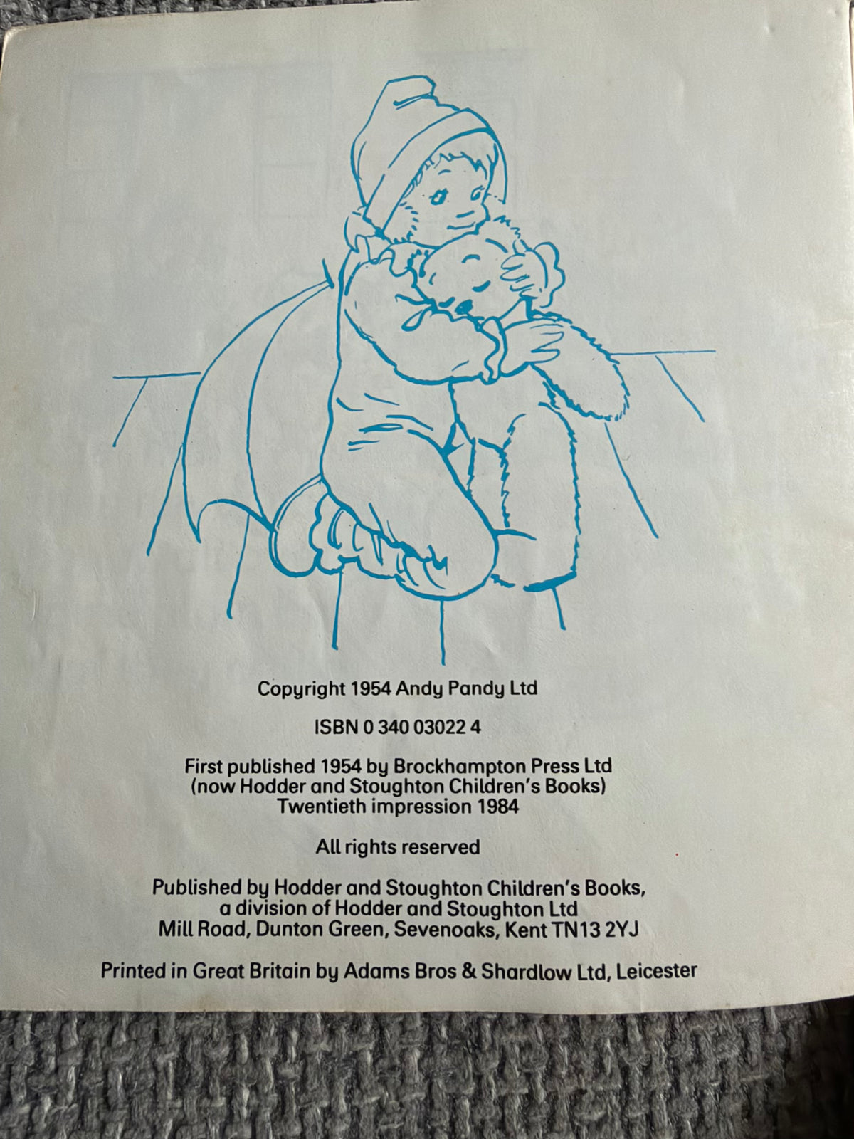 1984 Andy Pandy & The Gingerbread Man - Maria Bird (Matvyn Wright illust) Hodder & Stoughton