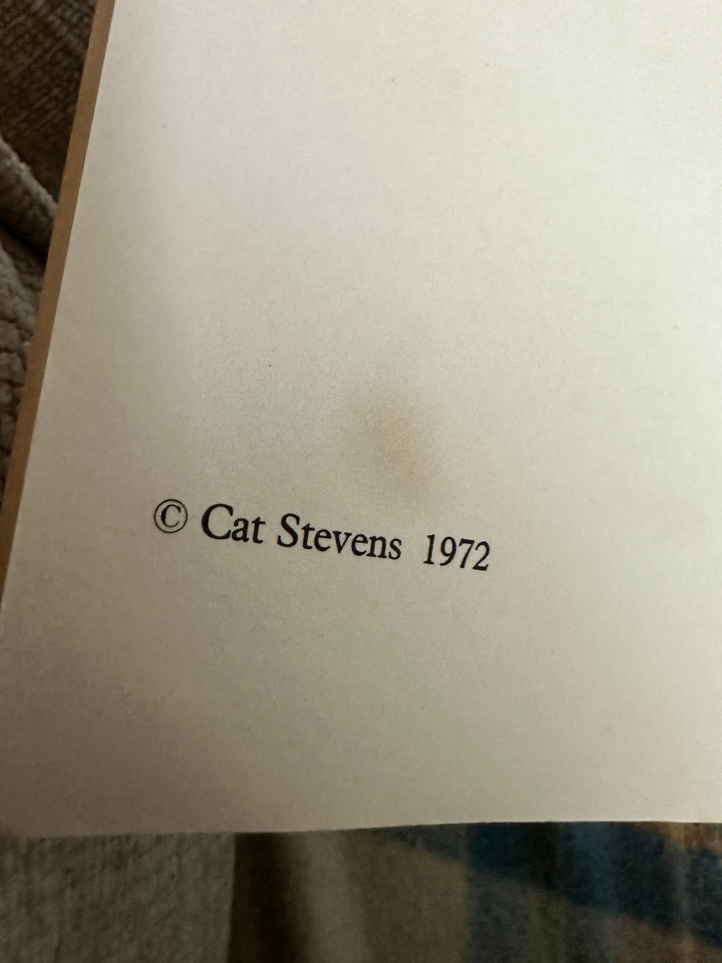 1972*1st* Teaser & The Firecat Book - Cat Stevens author & illustrator(Bernard Jacobsen Ltd Publisher)