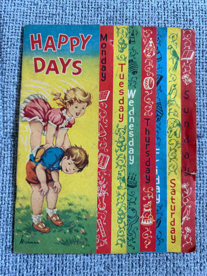 1950’s Happy Days Calander Leaflet Book - Justin Michman (The Children’s Press)