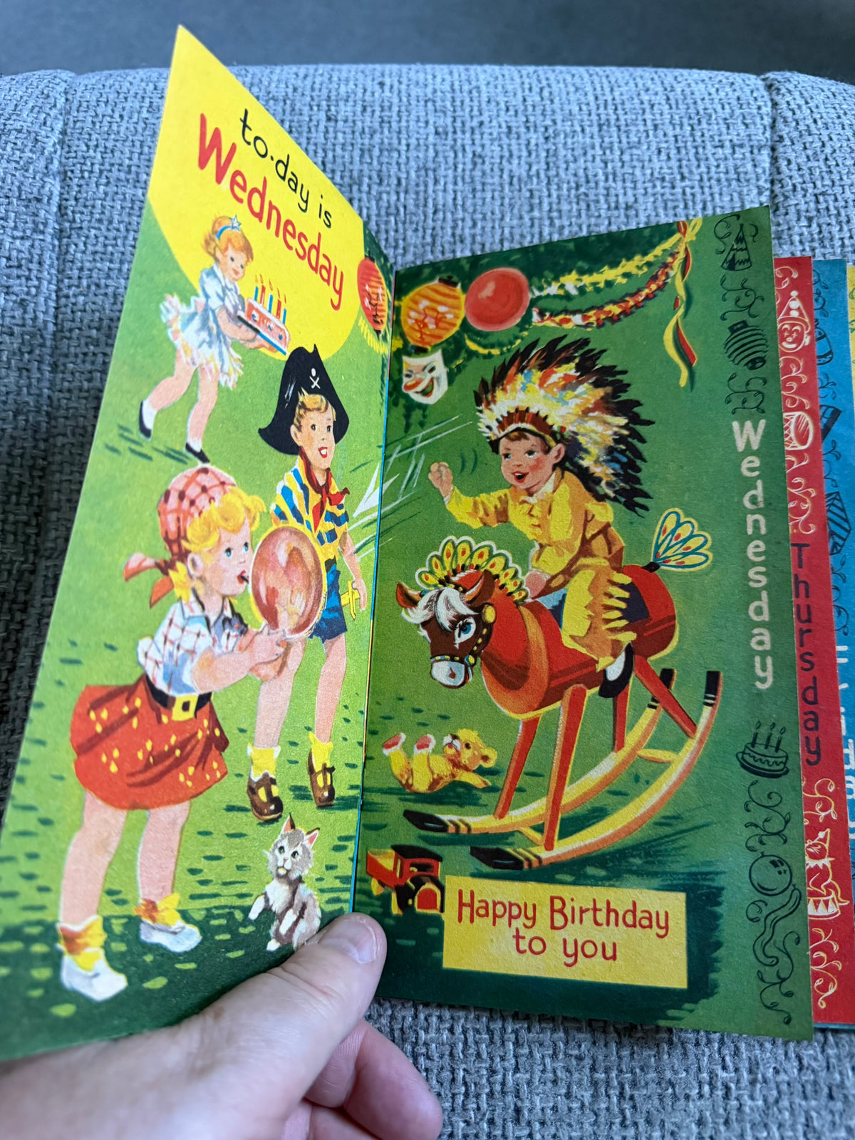 1950’s Happy Days Calander Leaflet Book - Justin Michman (The Children’s Press)