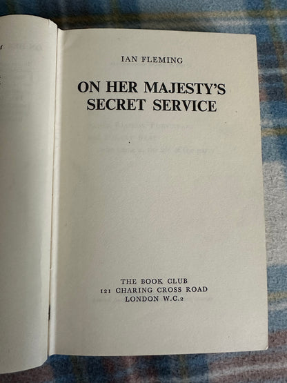 1963*1st* On Her Majesty’s Secret Service(James Bond) - Ian Fleming(Book Club)
