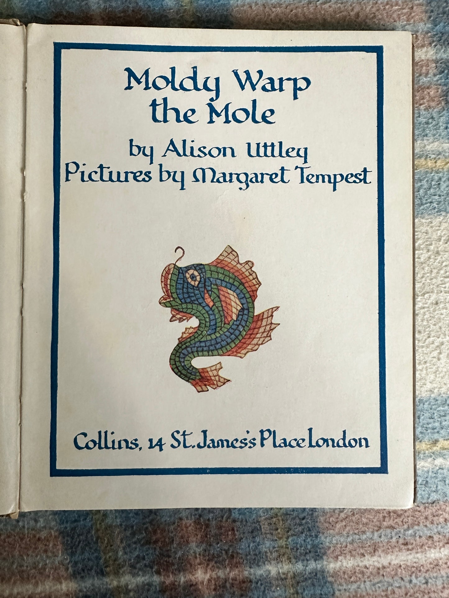 1955 Moldy Warp The Mole - Alison Uttley(Margaret Tempest illustration) Collins