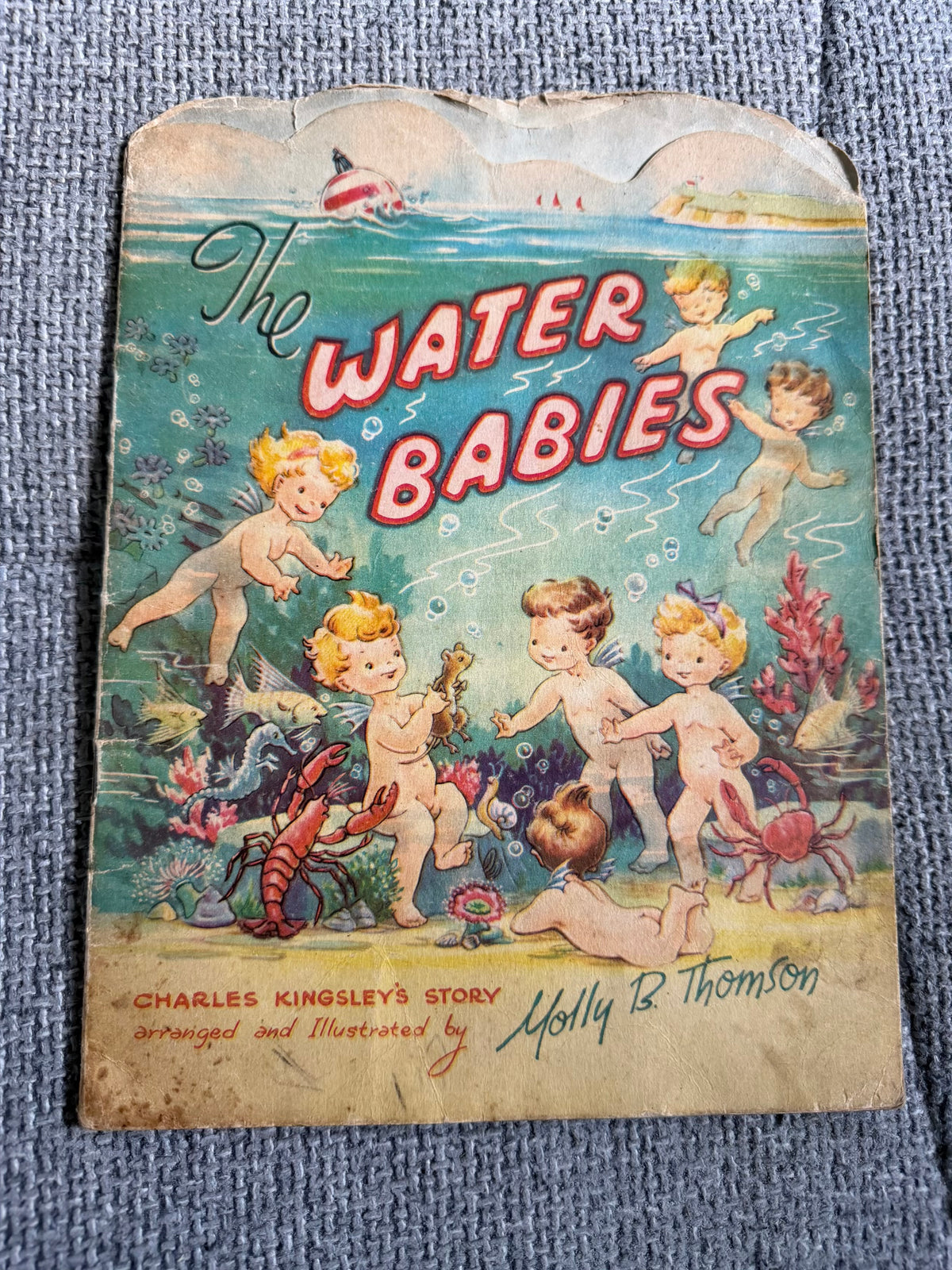 1948 The Water Babies - Molly B. Thomson (A Kiddie Kut) Collins Clear Type Press