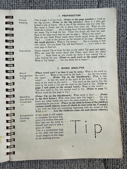 1951 Tip (A Teacher’s Manual) The McKee Readers Book 1 - Paul McKee, M. Lucile Harrison, Annie McCowen & Elizabeth Lehr (Thomas Nelson & Sons Ltd)