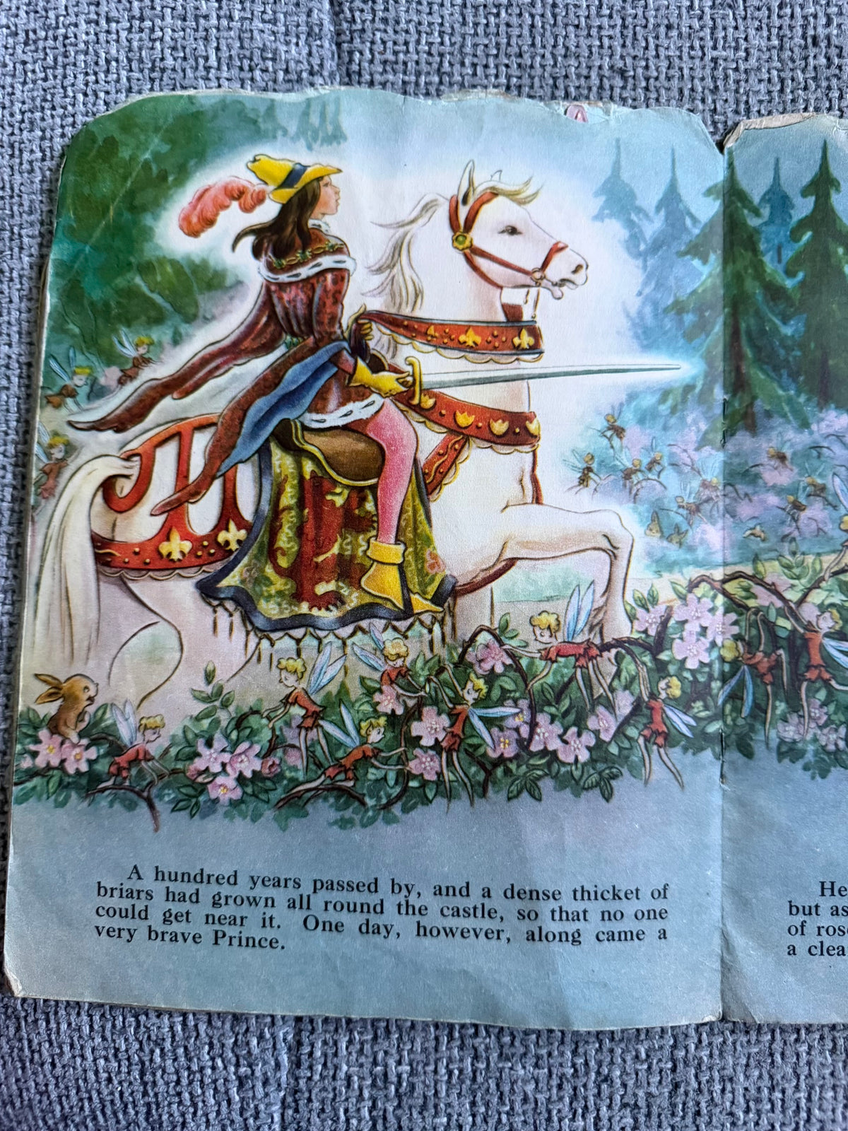 1960’s Sleeping Beauty - Molly B. Thomson ( A Kiddie Kut Book) Collins Clear type Press