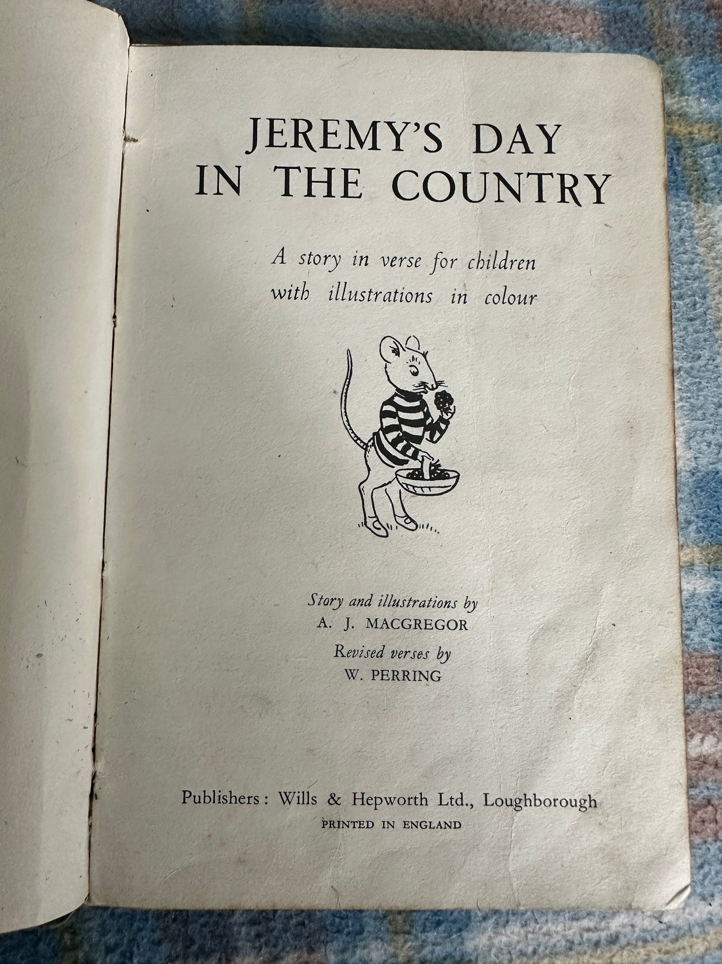 1943 Jeremy’s Day In The Country(Series 401 Ladybird) A. J. MacGregor & W. Perring(Wills & Hepworth)