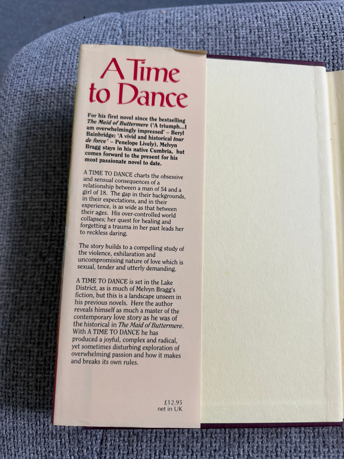 1990*SIGNED 1st* A Time To Dance - Melvyn Bragg (Hodder & Stoughton)