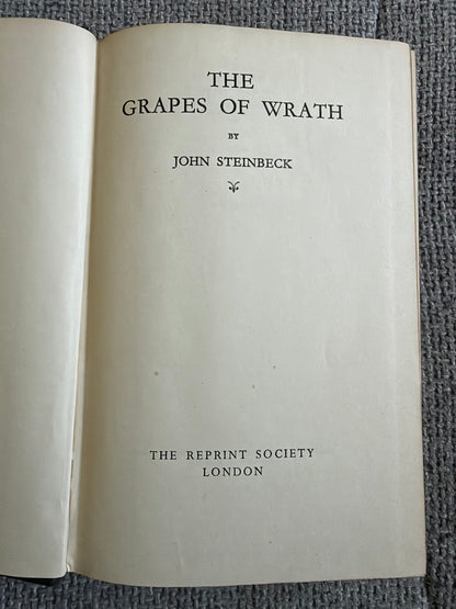 1940*1st*Grapes Of Wrath - John Steinbeck (Reprint Society)