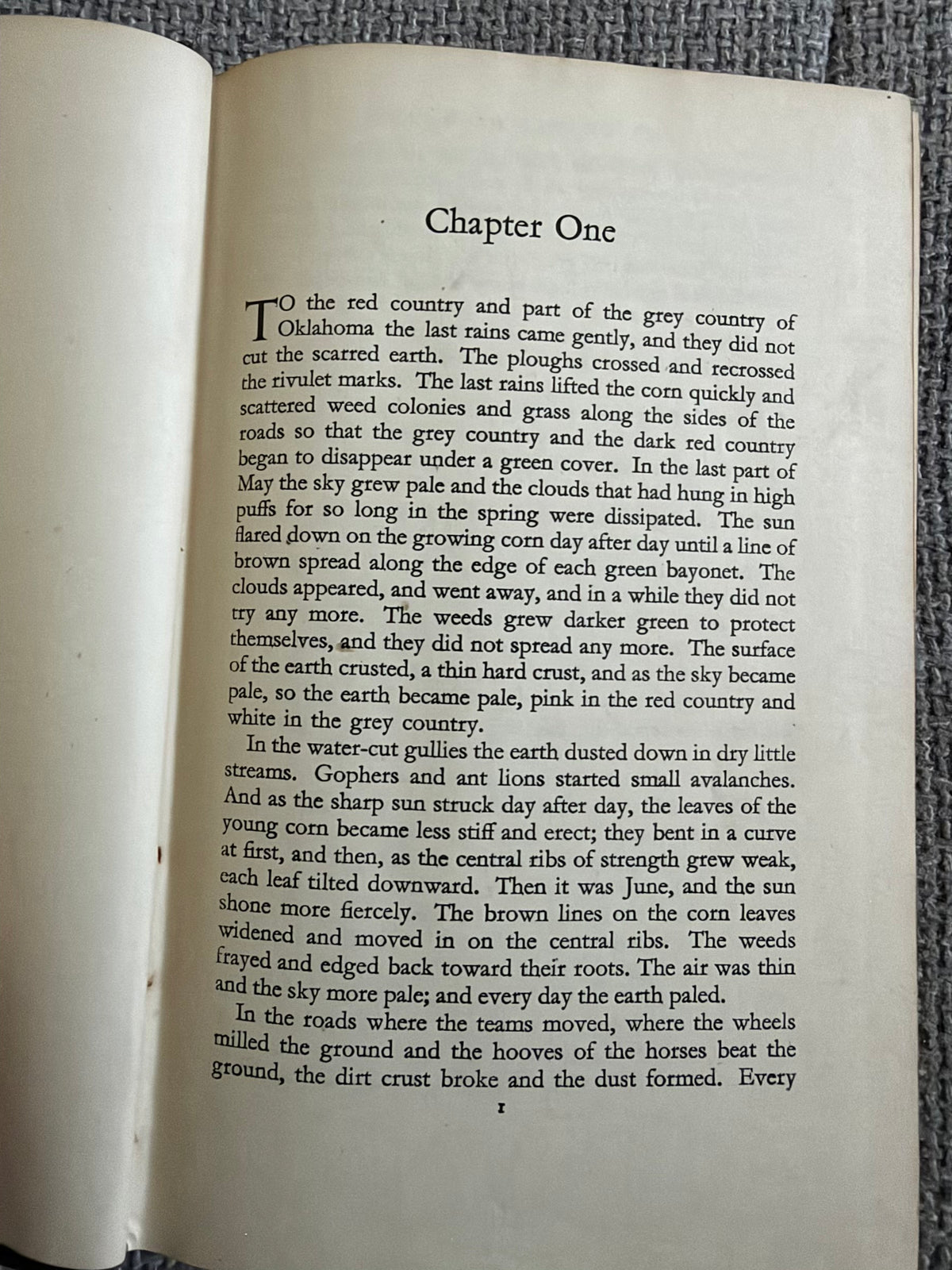 1940*1st*Grapes Of Wrath - John Steinbeck (Reprint Society)