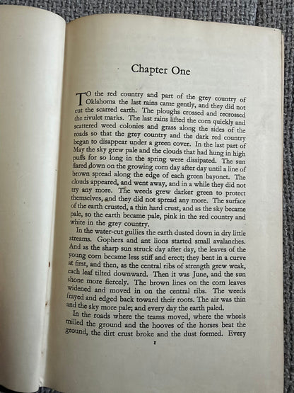 1940*1st*Grapes Of Wrath - John Steinbeck (Reprint Society)