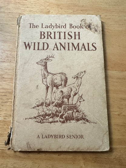 1958 British Wild Animals(Series 536 Ladybird) George Cansdale(Roland Green Illust) Wills & Hepworth