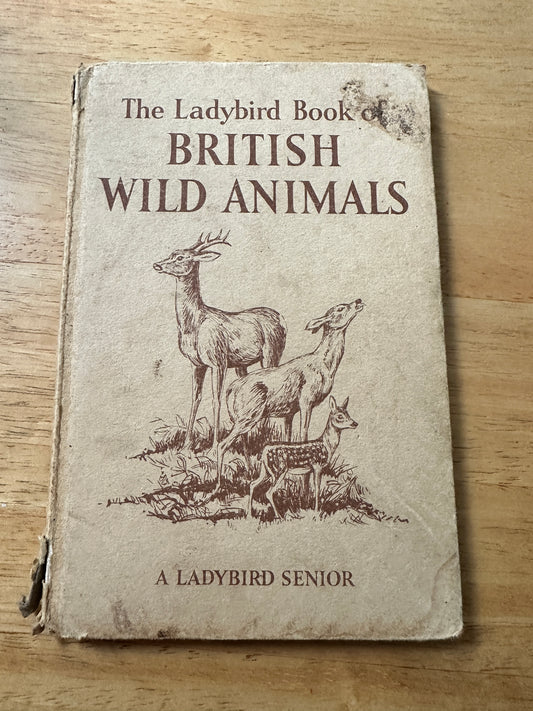 1958 British Wild Animals(Series 536 Ladybird) George Cansdale(Roland Green Illust) Wills & Hepworth