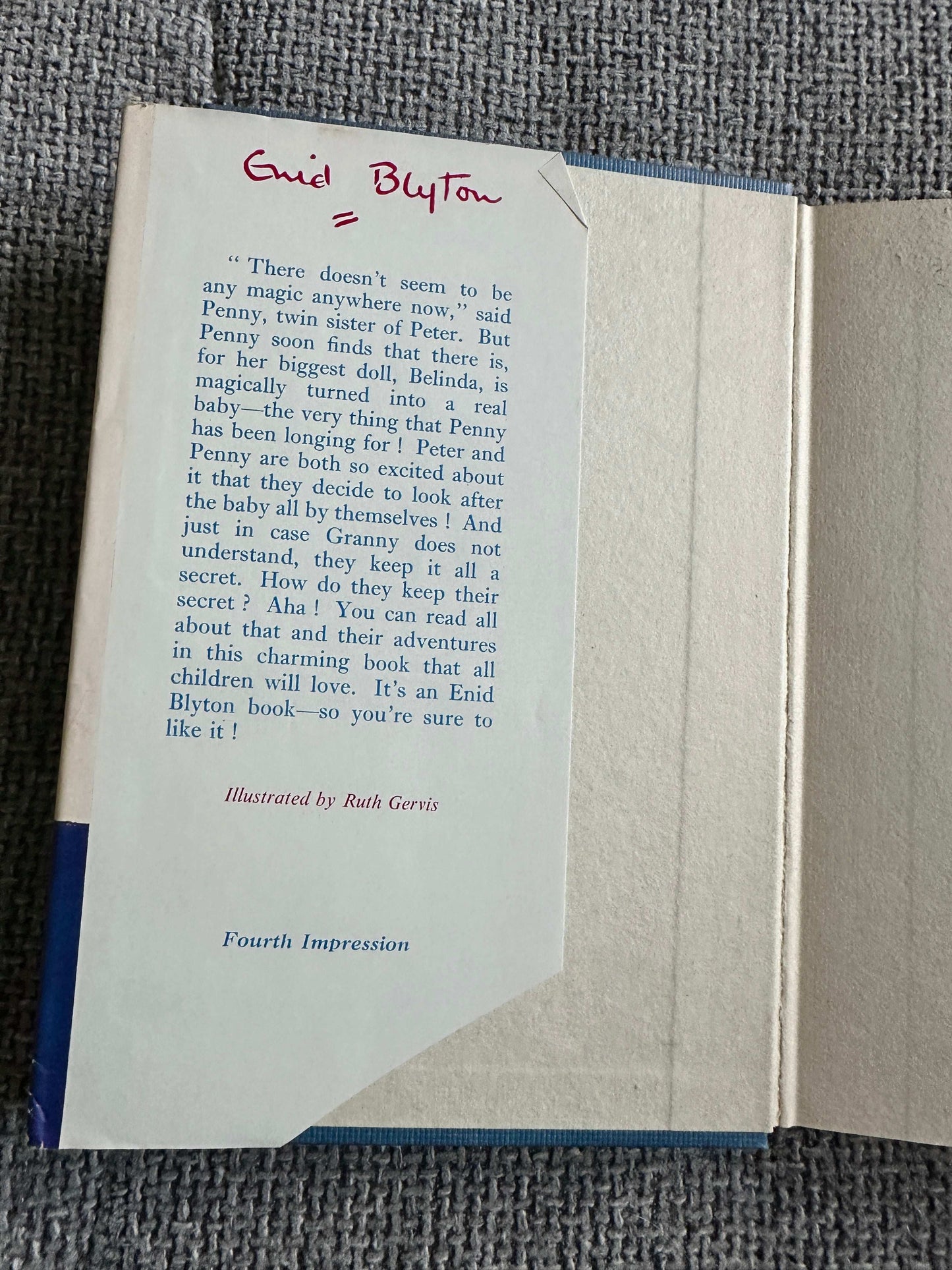 1960 The Very Big Secret - Enid Blyton (Ruth Gervis Illust) Lutterworth Press