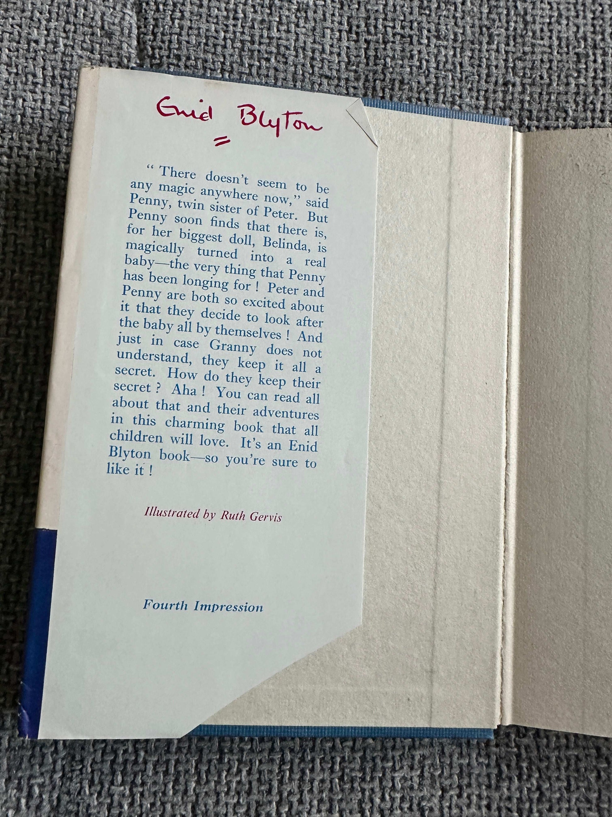 1960 The Very Big Secret - Enid Blyton (Ruth Gervis Illust) Lutterworth Press
