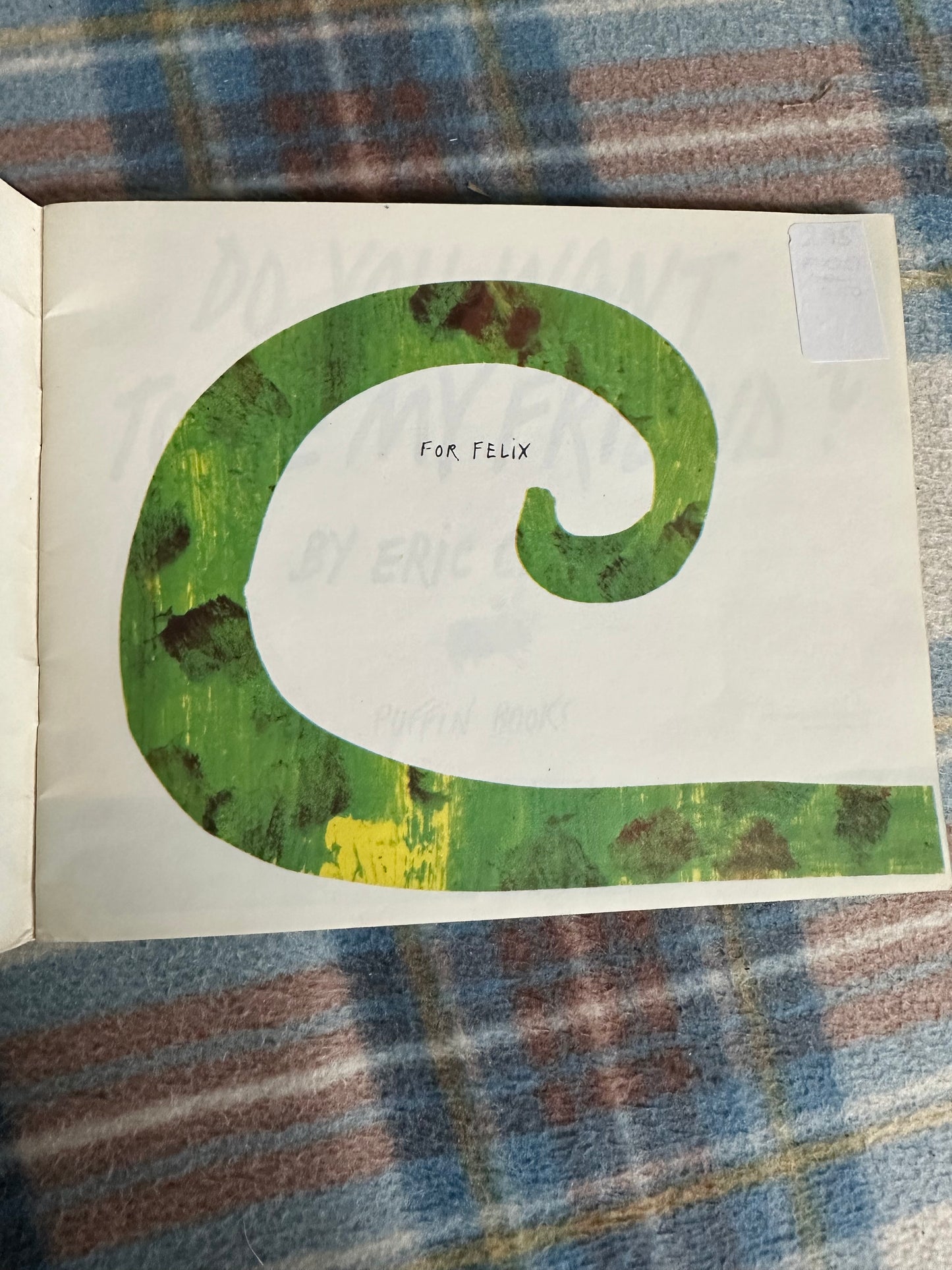 1979 Do You Want To Be My Friend? - Eric Carle (Picture Puffin)