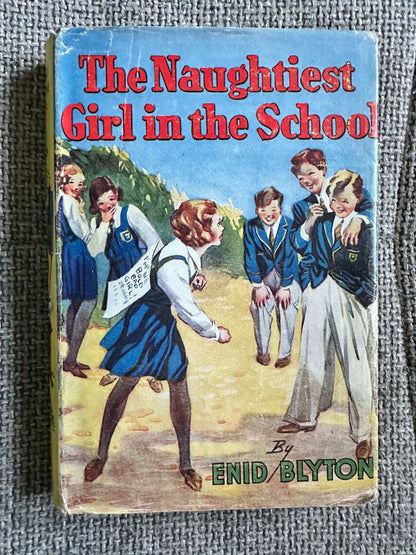 1958 The Naughtiest Girl In The School - Enid Blyton (W. Lindsay Cable Illust) George Newnes Ltd.