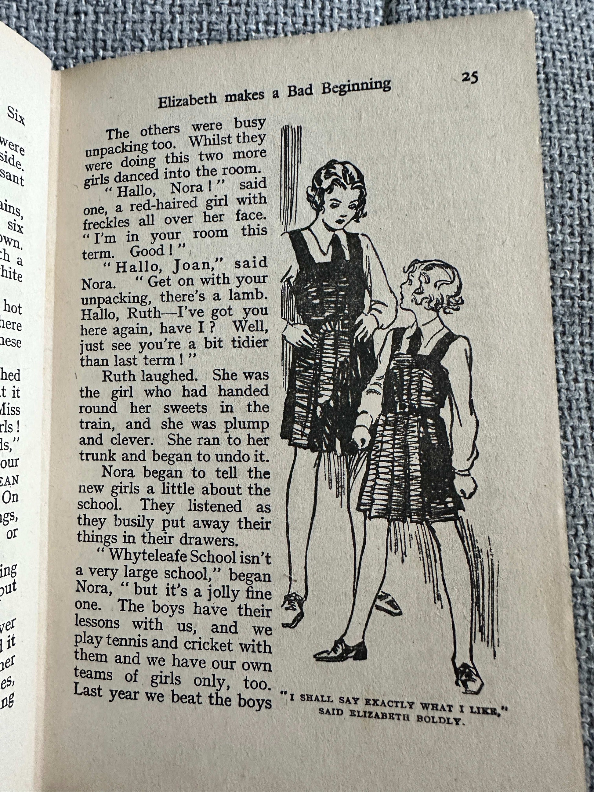 1958 The Naughtiest Girl In The School - Enid Blyton (W. Lindsay Cable Illust) George Newnes Ltd.