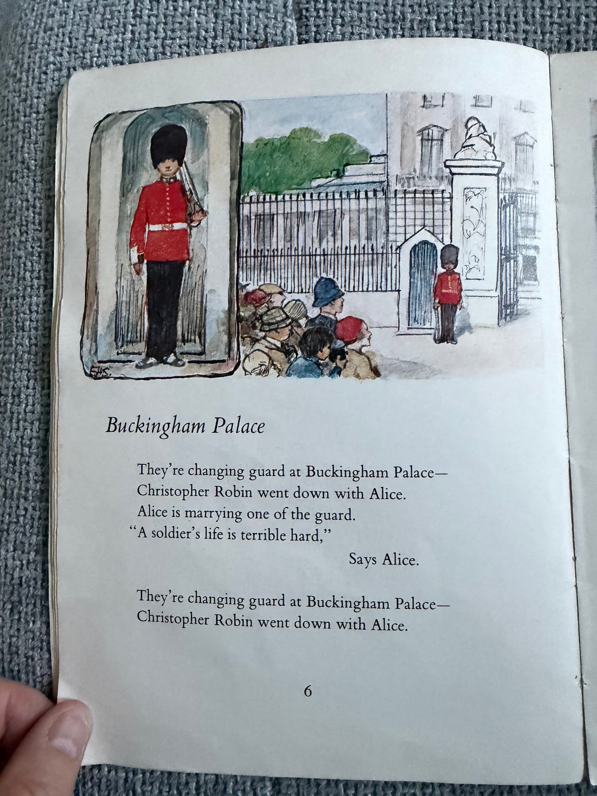 1975 The Christopher Robin Verse Book - A. A. Milne (E. H. Shepard full colour illustration) Methuen