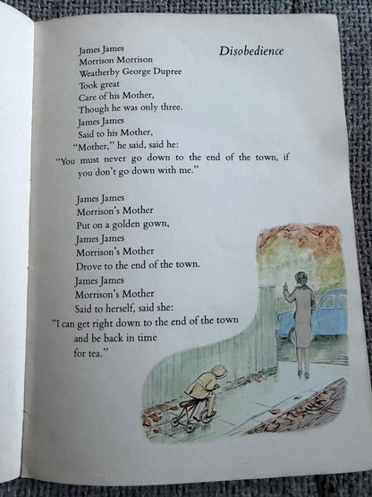 1975 The Christopher Robin Verse Book - A. A. Milne (E. H. Shepard full colour illustration) Methuen