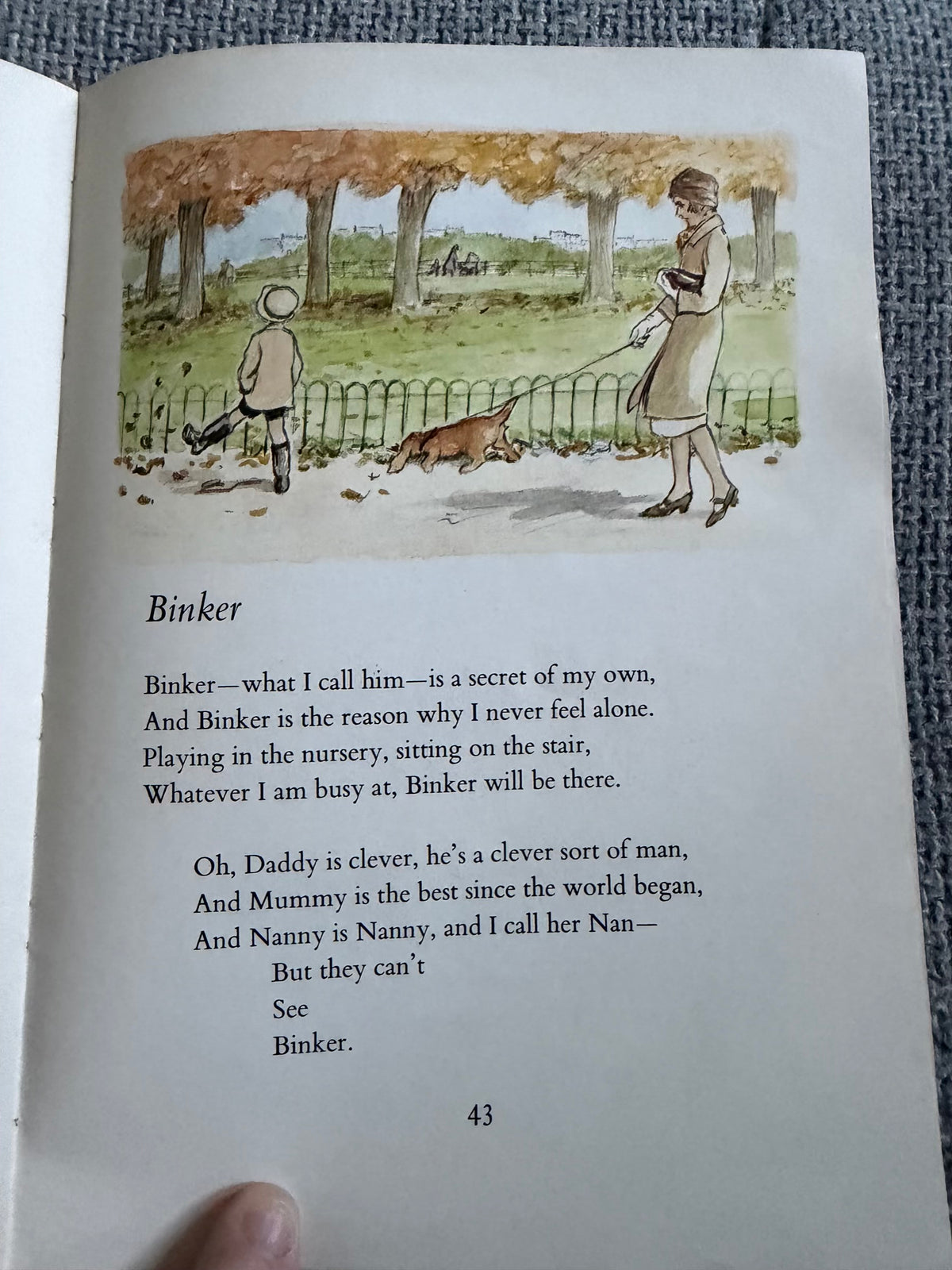 1975 The Christopher Robin Verse Book - A. A. Milne (E. H. Shepard full colour illustration) Methuen