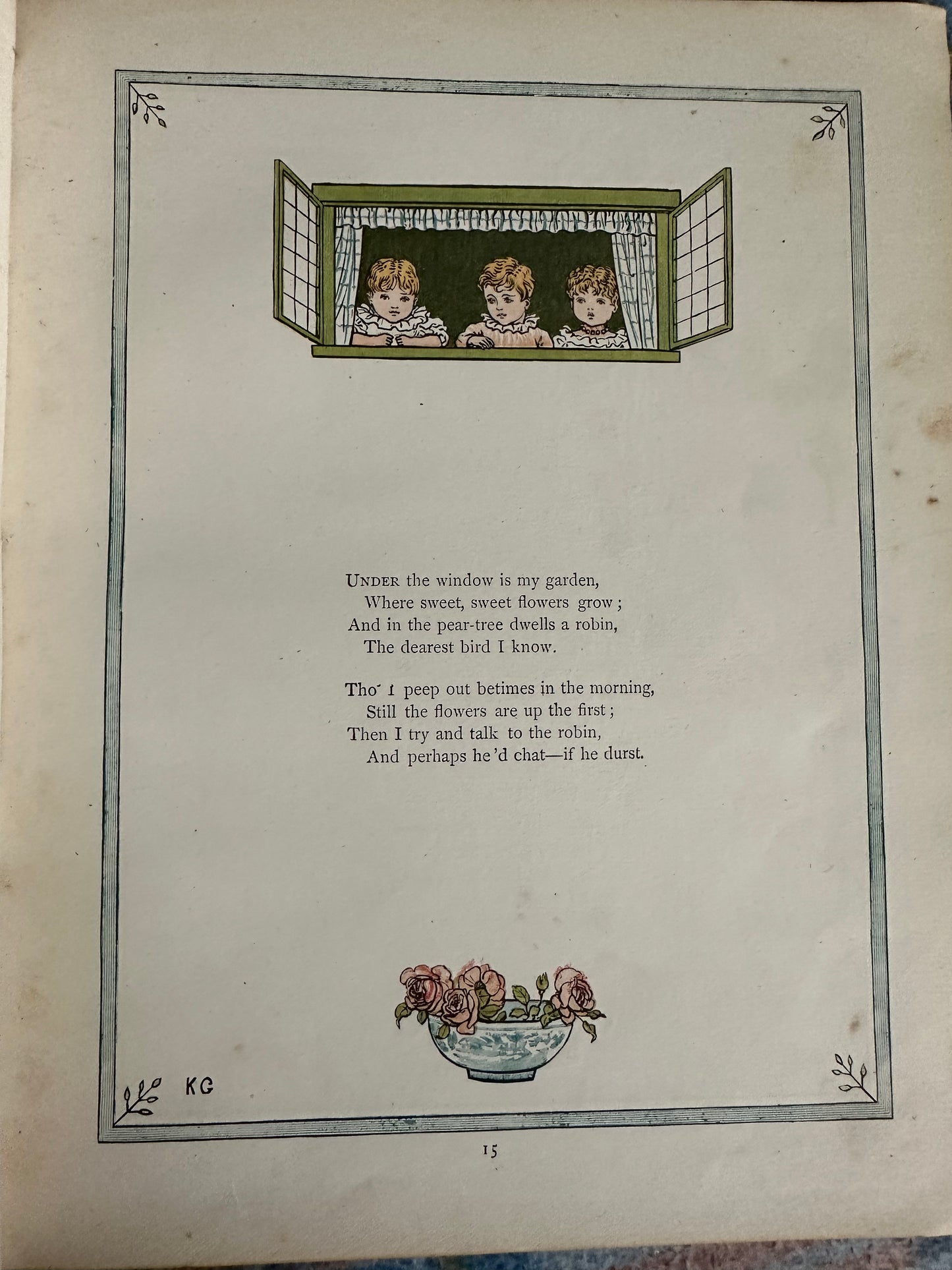 1879*1st* Under The Window - Kate Greenaway(Engraved by Edmund Evans) George Routledge