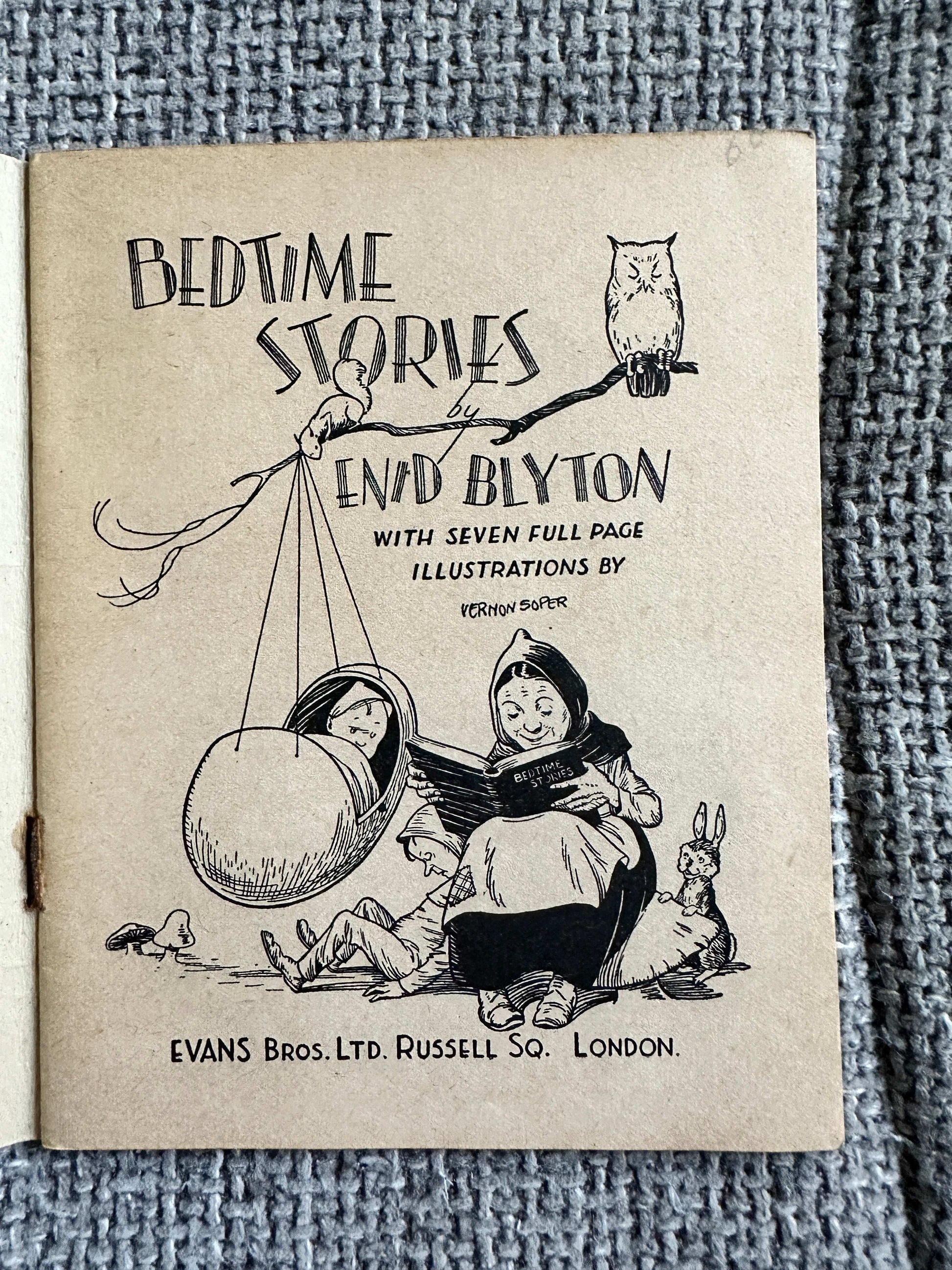1942 Enid Blyton’s Little Books No.2 Bed-time Stories (Illust Vernon Soper) Evans Bros. Ltd.