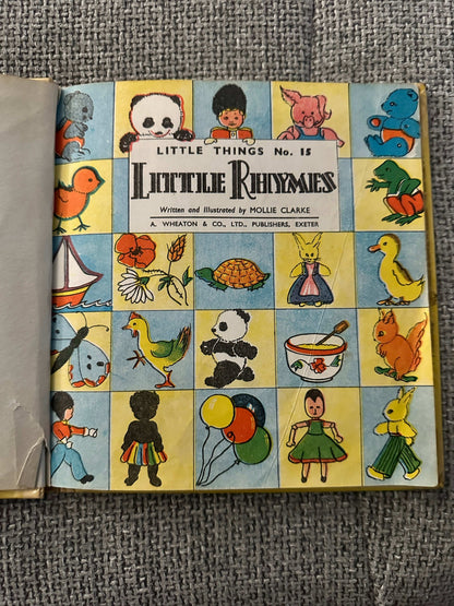 1960’s Little Things No. 15 & 16 (Little Rhymes & Squirrel) Mollie Clarke ( A. Wheaton & Co)