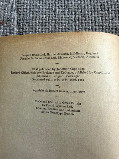 1967 Goodbye To All That - Robert Graves (Penguin Classics)