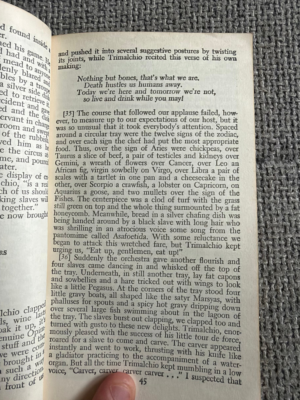 1964 Petronius The Satyricon - William Arrowsmith (Mentor Classic)