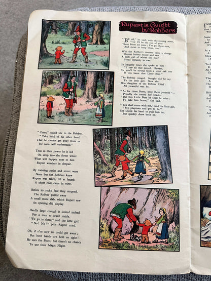 1946 Rupert & The Wonderful Boots - Mary Tourtel (Sampson, Low & Marston Co. Ltd 14” x 9.25” Card covers