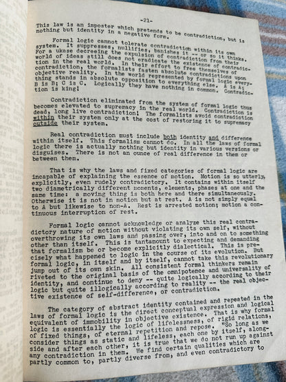 1953 An Introduction To The Logic Of Marxism - William F. Warde (George Novack) Pioneer Publisher