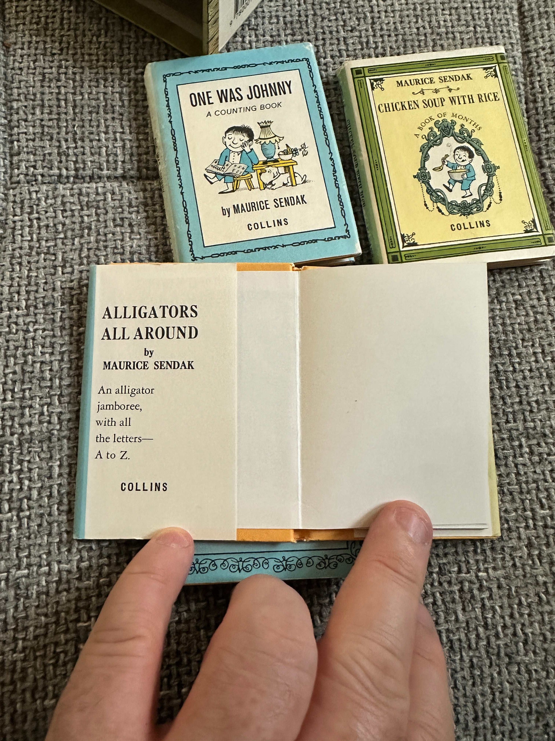 1990 The Nutshell Library - Maurice Sendak (Collins) 4 x Miniature Books